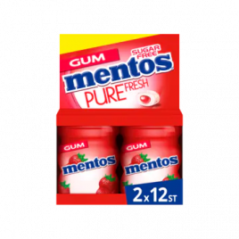 Buy Mentos Chewing Gum Pure Fresh Strawberry 20g x Pack of 15 Online