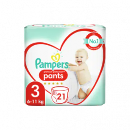 Embryo dialect papier Pampers Premium protection pants size 3 (from 6 kg to 11 kg) Order Online |  Worldwide Delivery