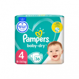 voorstel Kleverig binnen Pampers Baby dry size 4 diapers to 12 hour protection (from 9 kg to 14 kg)  Order Online | Worldwide Delivery