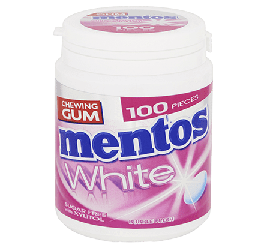 Rommelig zwart voor Mentos White bubble fresh chewing gum Order Online | Worldwide Delivery