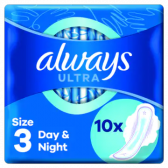 Always Ultra day and night sanitary pads with wings small