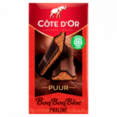 Cote d'Or Bonbonbloc dark chocolate praline tablet