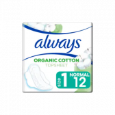 Always Cotton protection ultra normal maandverband met vleugels