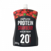 Melkunie Proteine aardbeien yoghurt (voor uw eigen risico)