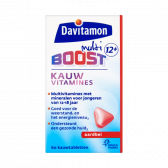 Davitamon Multi boost aardbei kauwvitaminen (vanaf 12 jaar)
