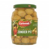 Carbonell Green olives without seeds large