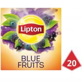 Lipton Blauw fruit zwarte thee piramides