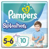 Pampers Splashers size 5 pants carry pack