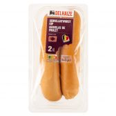 Delhaize Chicken cervelat sausage (at your own risk, no refunds applicable)