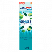 Aquafresh Senses revitalising eucalyptus, lime and mint toothpaste