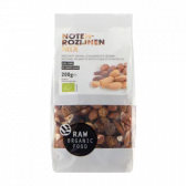Raw Organic Food Nuts and raisins mix