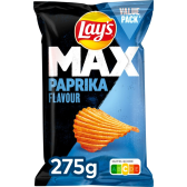 Lays Max paprika ribbel chips groot