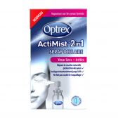 Optrex Oogspray actimist 2 in 1 voor droge geirriteerde ogen