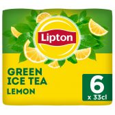 Lipton Ijsthee groene citroen niet bruisend 6-pack