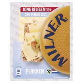 Milner Jong belegen 30+ kaas minder zout plakken