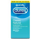 Durex Classic natural condoms large