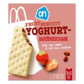 Albert Heijn Yoghurt aardbeien fruitbiscuit