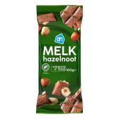 Albert Heijn Melkchocolade hazelnoot reep