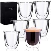 Dubbelwandige ESPRESSO glazen van borosilicaat  Set van 6