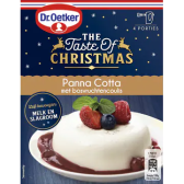 Dr. Oetker Panna Cotta met Bosvruchtencoulis Mix voor Kerst Dessert